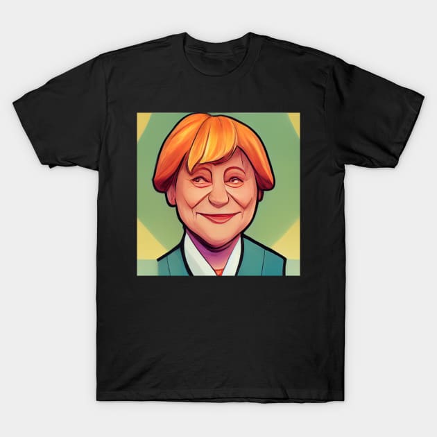 Angela Merkel | Comics Style T-Shirt by ComicsFactory